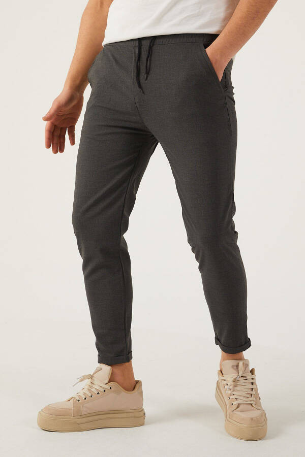 Men's Slim Fit Double Cuff Jogger Pants - 7