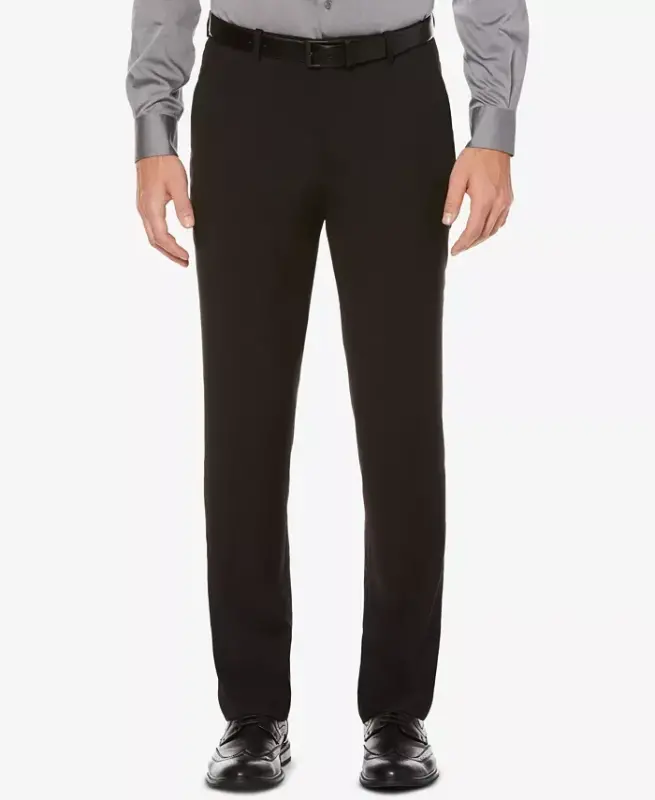 Men's Slim-Fit Dress Pants - PERRY ELLIS