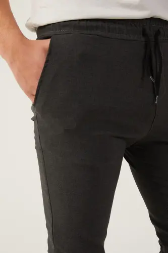 Men's Slim Fit Elastic Cuff Jogger Pants - 4