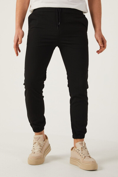 Men's Slim Fit Elastic Leg Jogger Pants - 7