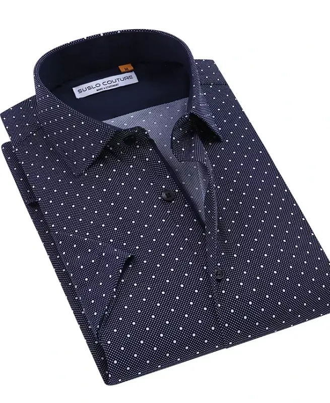 Men's Slim-Fit Geo-Print Performance Shirt-Flower Purple - 3