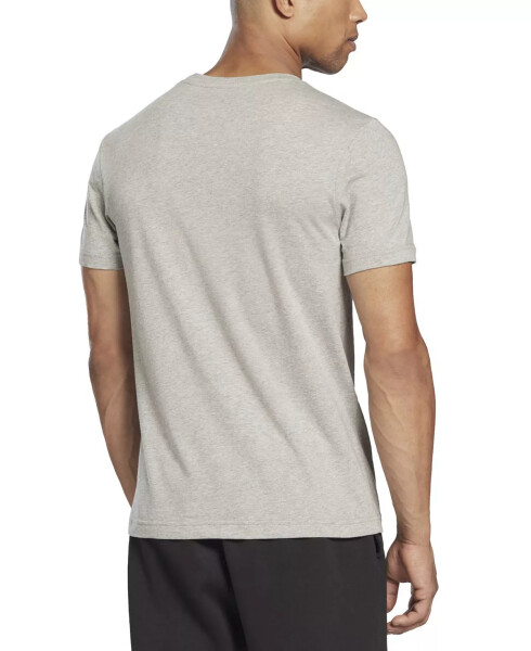 Men's Slim-Fit Identity Big Logo Short-Sleeve T-Shirt Medium Heather Grey/Black - 2