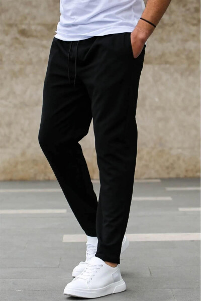 Men's Slim Fit Jogger Pants with Double Cuffs - 3