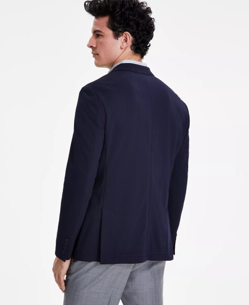 Men's Slim-Fit Knit Blazer Navy - 2