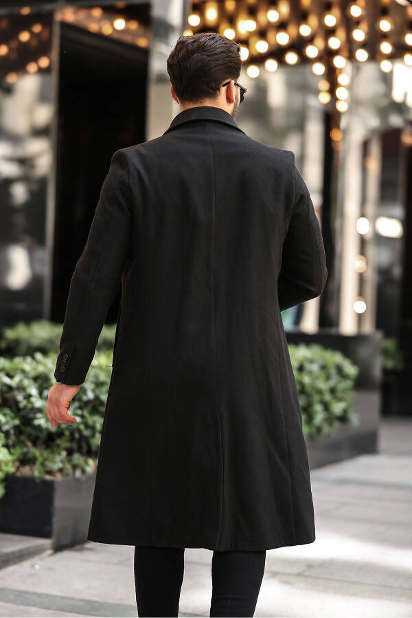 Men's slim fit long cashmere coat - 3