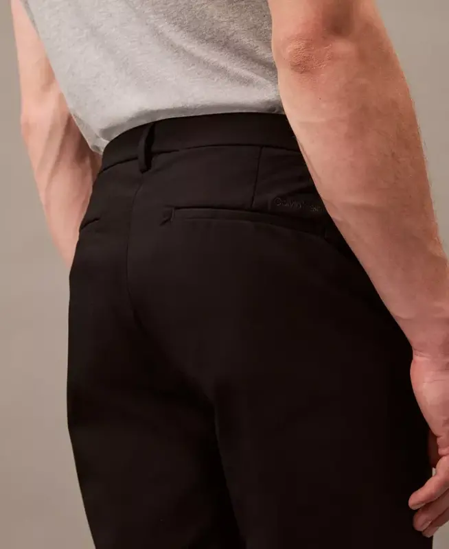 Men's Slim-Fit Modern Stretch Chino Pants-Black - 3