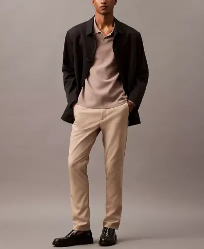 Men's Slim-Fit Modern Stretch Chino Pants-Cantucci Tan - 1