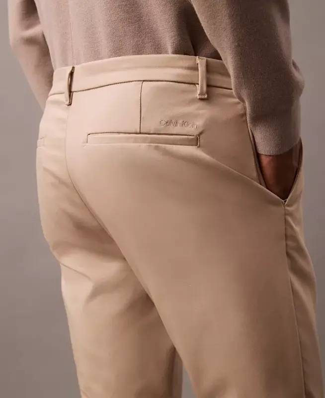 Men's Slim-Fit Modern Stretch Chino Pants-Cantucci Tan - 3