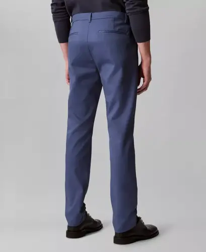 Men's Slim-Fit Modern Stretch Chino Pants-Vintage Indigo - 3