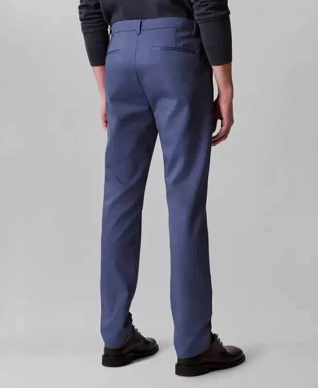 Men's Slim-Fit Modern Stretch Chino Pants-Vintage Indigo - 3