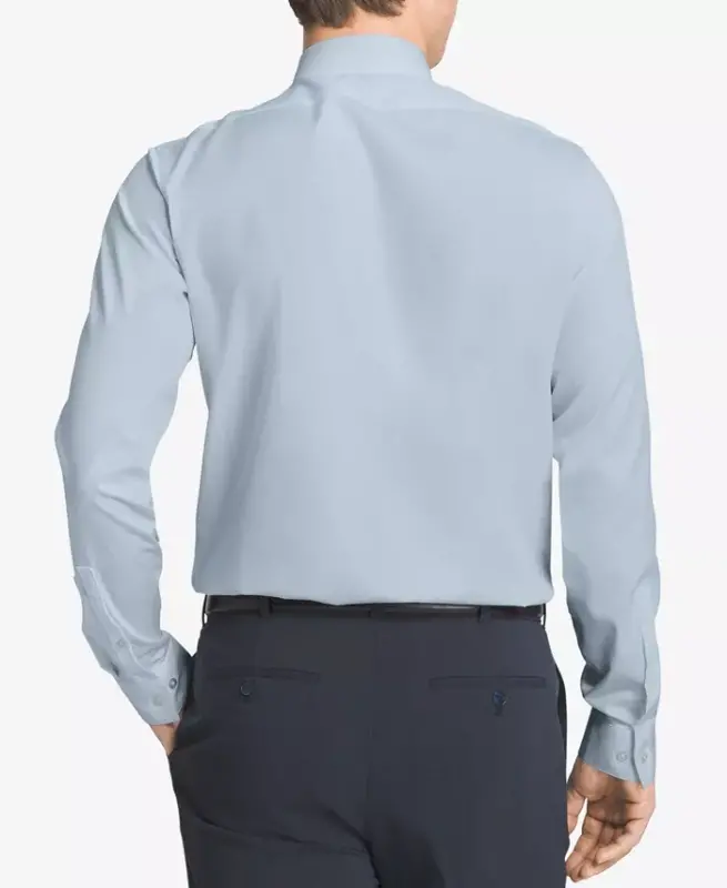 Men's Slim-Fit Non-Iron Herringbone Dress Shirt - 2
