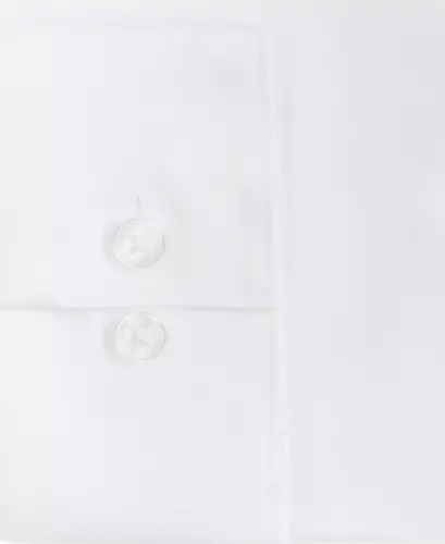 Men's Slim-Fit Non-Iron Herringbone Ko'ylak-Oq 