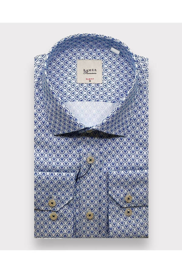 MEN'S SLIM FIT PATTERNED SHIRT 2322B - 1