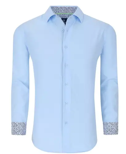 Men's Slim Fit Performance Solid Button Down Shirt 