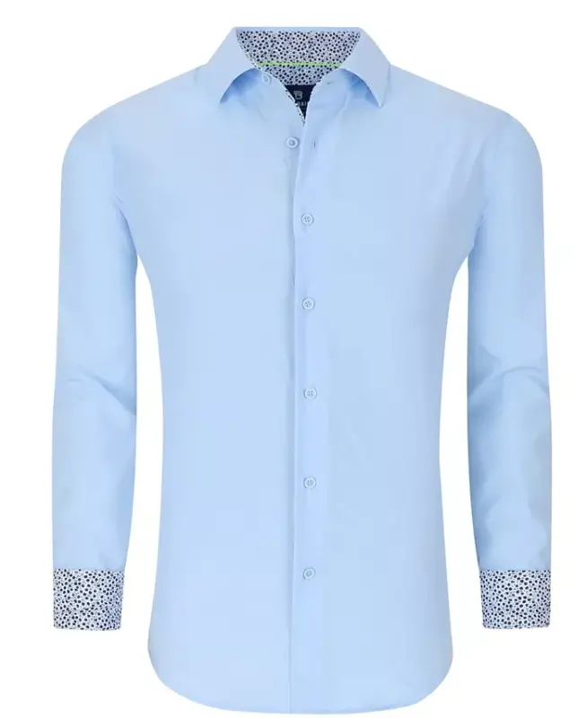 Men's Slim Fit Performance Solid Button Down Shirt - 5
