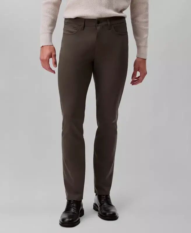 Men's Slim-Fit Performance Stretch Pants - Beluga - Calvin Klein