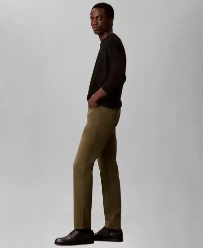 Men's Slim-Fit Performance Stretch Pants - Olive Night - 3
