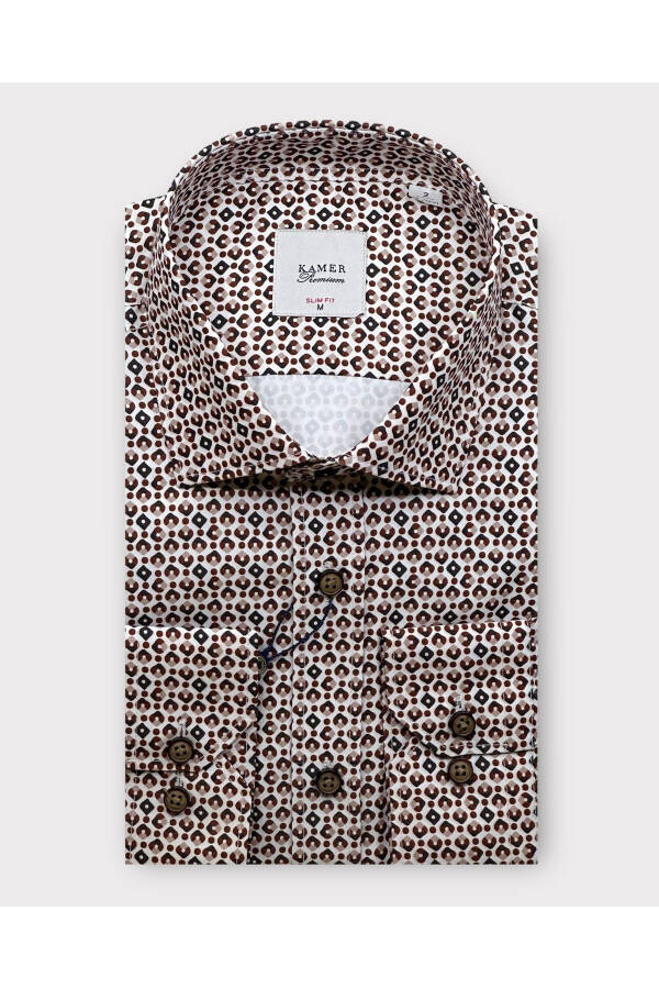 MEN'S SLIM FIT PRINTED SHIRT 2320T - 1