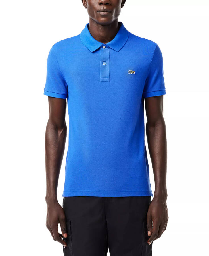 Men's Slim Fit Short Sleeve Ribbed Polo Shirt Ixw Ladique - 1