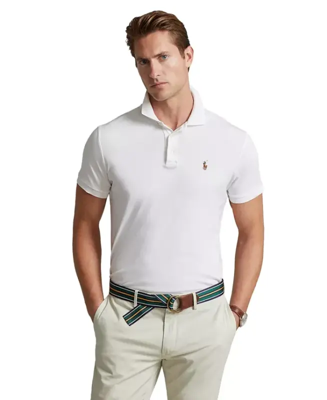Men’s Slim-Fit Soft Cotton Polo Shirt - POLO RALPH LAUREN