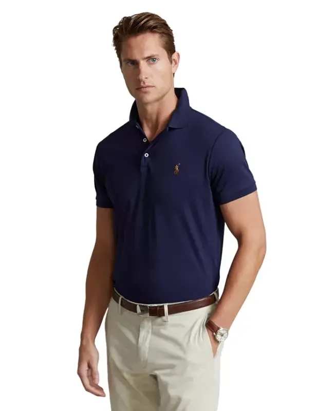 Men’s Slim-Fit Soft Cotton Polo Shirt - POLO RALPH LAUREN