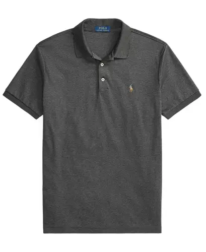 Men’s Slim-Fit Soft Cotton Polo Shirt - WINDSOR HEATHER - 6