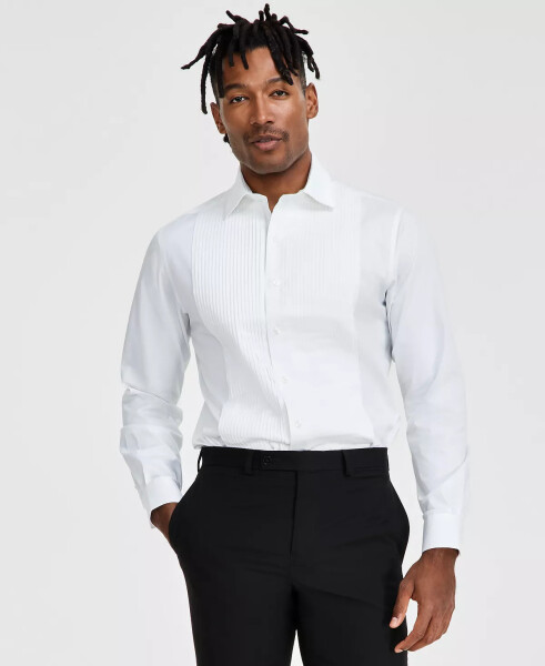 Men's Slim-Fit Solid Tuxedo Shirt, Created for Modazone Bright White - 1