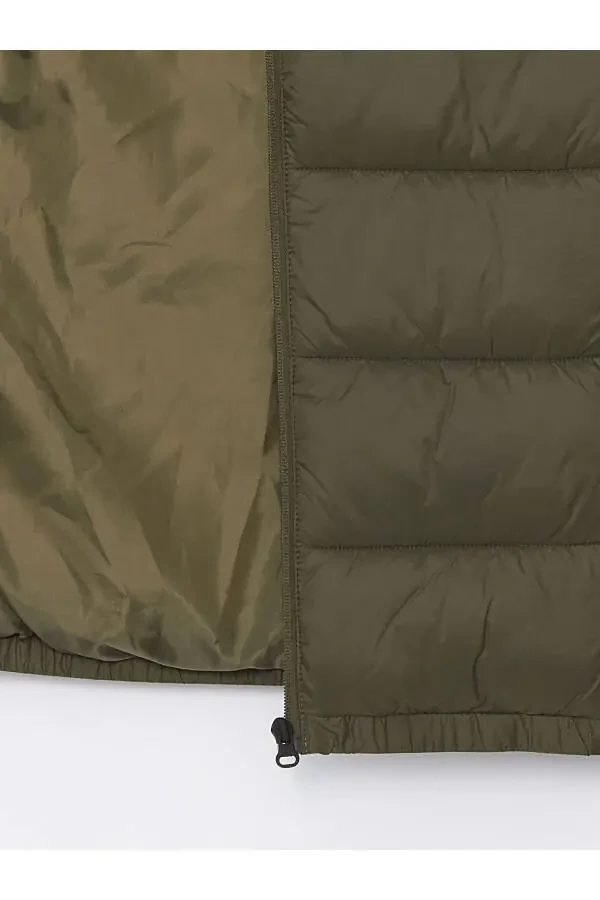 Men's Slim Fit Stand Collar Puffer Vest - 2