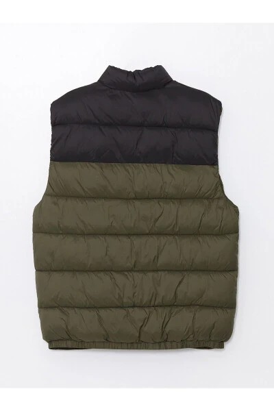 Men's Slim Fit Stand Collar Puffer Vest - 3