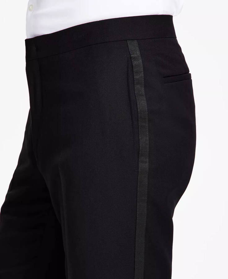 Men's Slim-Fit Stretch Black Tuxedo Pants, Created for Modazone Black - 4