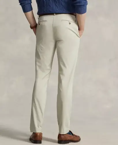 Men's Slim-Fit Stretch Chino Pants-Classic Stone - 3