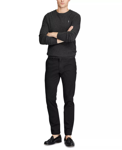 Men's Slim-Fit Stretch Chino Pants Polo Black - 4