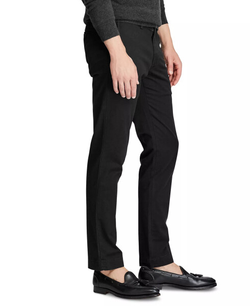 Men's Slim-Fit Stretch Chino Pants Polo Black - 6