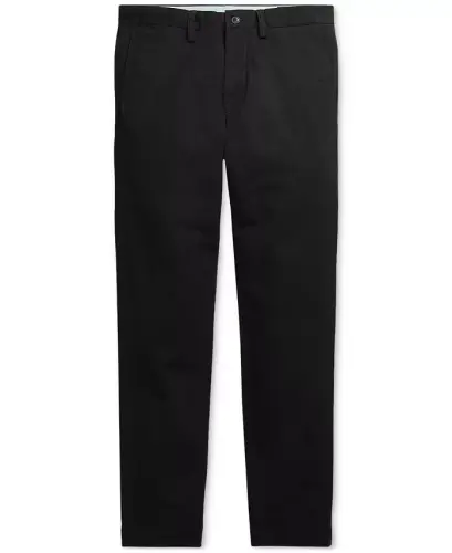 Men's Slim-Fit Stretch Chino Pants-Polo Black - 5