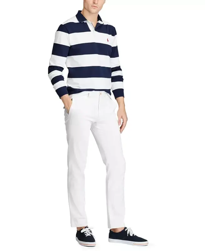 Men's Slim-Fit Stretch Chino Pants - WHITE - 2