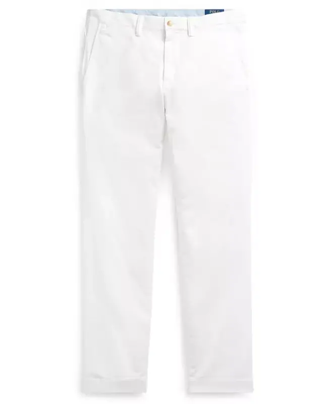 Men's Slim-Fit Stretch Chino Pants - WHITE - 5