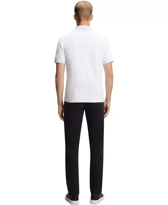 Men's Slim-Fit Stretch-Cotton Logo Patch Polo Shirt - 5
