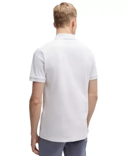 Men's Slim-Fit Stretch-Cotton Logo Patch Polo Shirt - 7