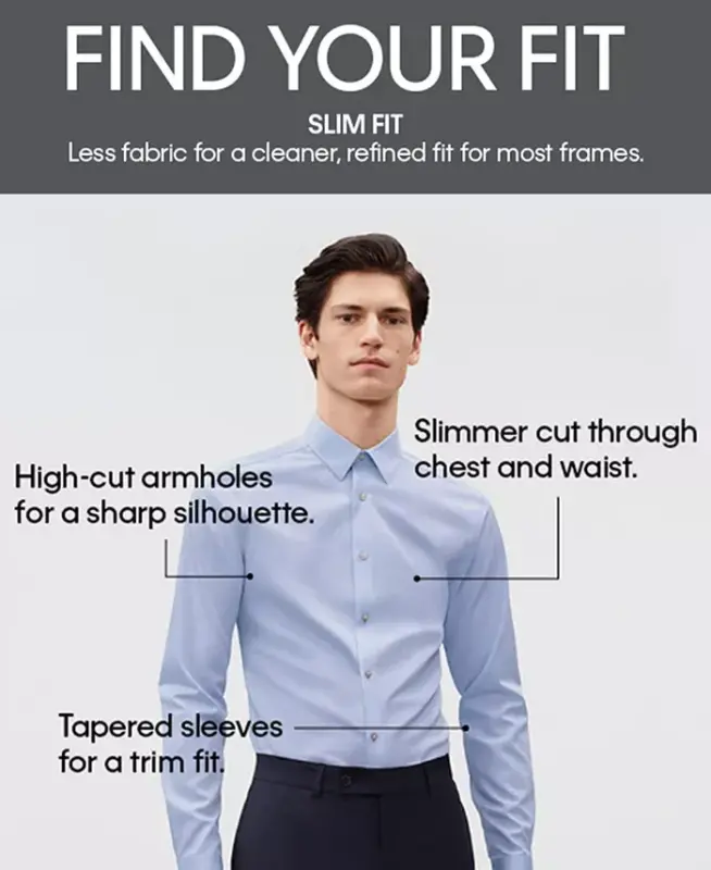 Men's Slim-Fit Stretch Dress Shirt, Online Exclusive Created for Modazone - 5