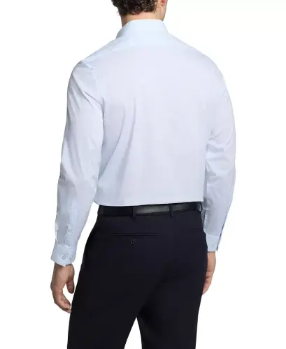 Men's Slim-Fit Stretch Dress Shirt, Online Exclusive Created for Modazone - Blue Multi - Calvin Klein (1)