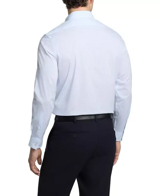 Men's Slim-Fit Stretch Dress Shirt, Online Exclusive Created for Modazone - Blue Multi - 2