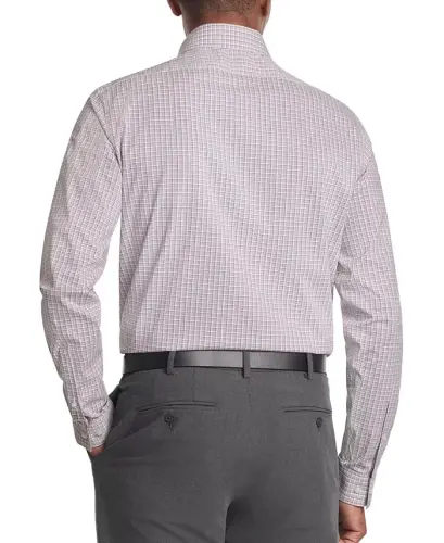 Men's Slim-Fit Stretch Dress Shirt, Online Exclusive Created for Modazone - Burgundy - Calvin Klein (1)