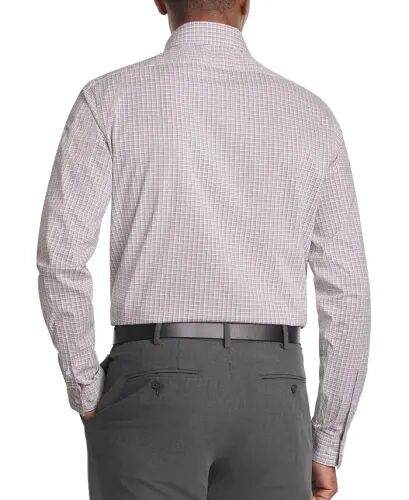 Men's Slim-Fit Stretch Dress Shirt, Online Exclusive Created for Modazone - Burgundy - Calvin Klein (1)