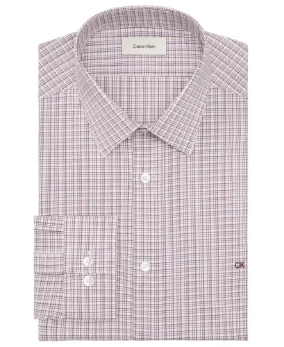 Men's Slim-Fit Stretch Dress Shirt, Online Exclusive Created for Modazone - Burgundy - 3