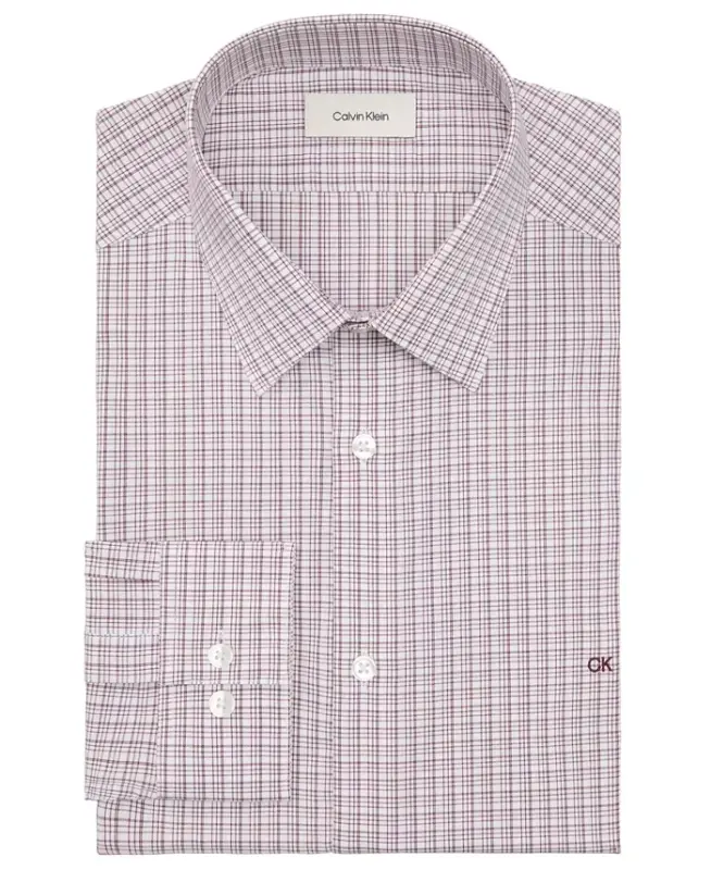 Men's Slim-Fit Stretch Dress Shirt, Online Exclusive Created for Modazone - Burgundy - 3