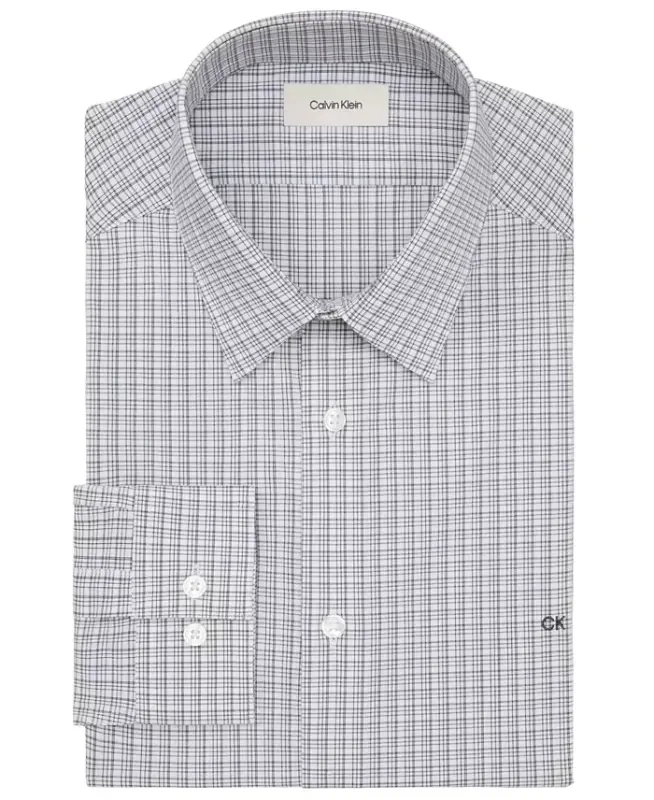 Men's Slim-Fit Stretch Dress Shirt, Online Exclusive Created for Modazone - Carbon - 3