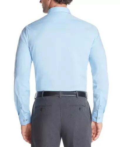 Men's Slim-Fit Stretch Dress Shirt, Online Exclusive Created for Modazone - Glacier Blue - Calvin Klein (1)