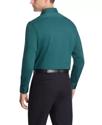 Men's Slim-Fit Stretch Dress Shirt, Online Exclusive Created for Modazone - Green - Calvin Klein (1)