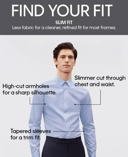 Men's Slim-Fit Stretch Dress Shirt, Online Exclusive Created for Modazone-Light Blue - CALVIN KLEIN (1)