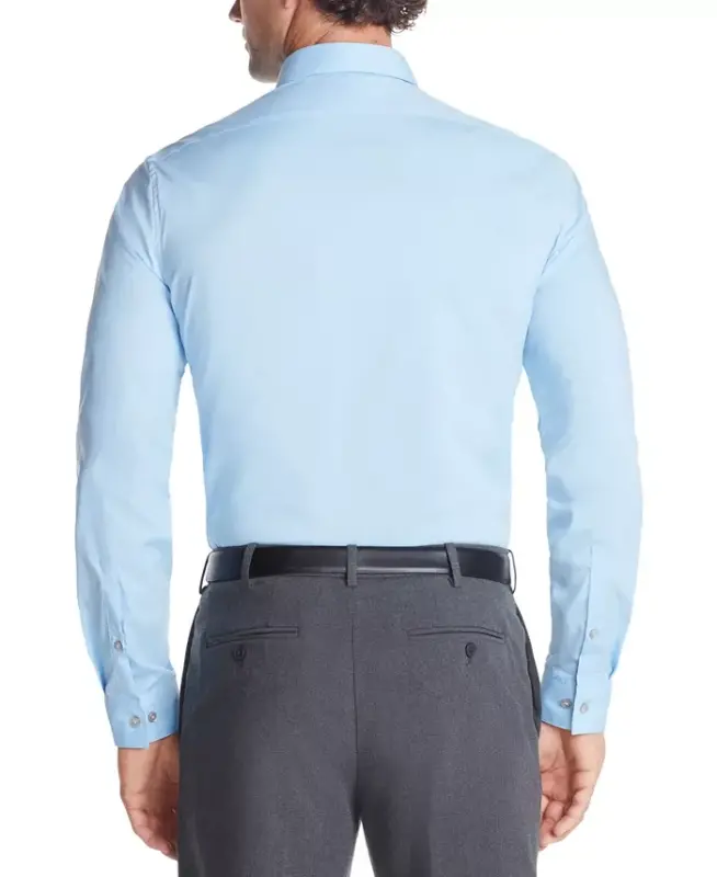 Men's Slim-Fit Stretch Dress Shirt, Online Exclusive Created for Modazone-Light Blue - 2